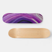 Falln Swirled Purple Geode Skateboard (Horizontal)