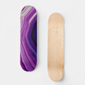 Falln Swirled Purple Geode Skateboard (Vorderseite)