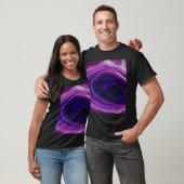 Falln Swirled Purple Geode T-Shirt (Unisex)