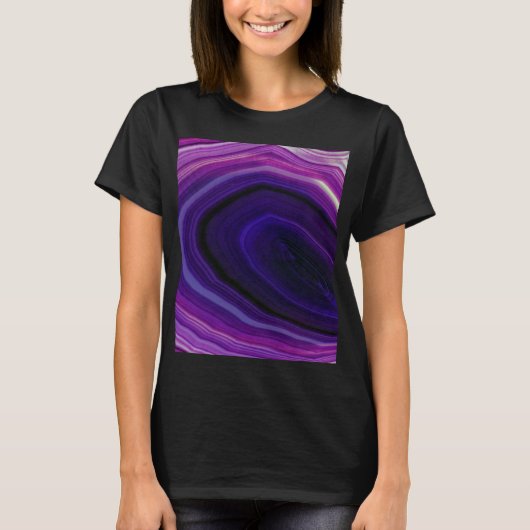 Falln Swirled Purple Geode T-Shirt (Vorderseite)