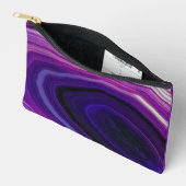 Falln Swirled Purple Geode Zubehörtasche (Offen)