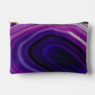 Falln Swirled Purple Geode Zubehörtasche