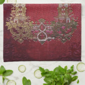 Falln Tink verkettete Crimson Geschirrtuch (Gefaltet)