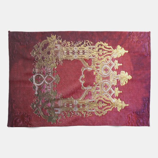 Falln Tink verkettete Crimson Geschirrtuch (Horizontal)