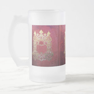 Falln Tink verkettete Crimson Mattglas Bierglas