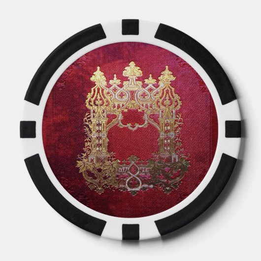 Falln Tink verkettete Crimson Pokerchips (Vorderseite)