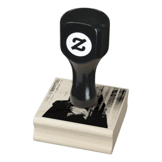Falln Tode wartet Gummistempel (Stempel)