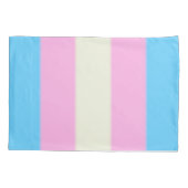 Falln Transgender-Stolz-Flagge Kissenbezug (Rückseite)