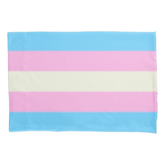 Falln Transgender-Stolz-Flagge Kissenbezug (Vorderseite)