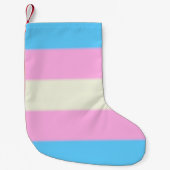 Falln Transgender-Stolz-Flagge Kleiner Weihnachtsstrumpf (Vorderseite)