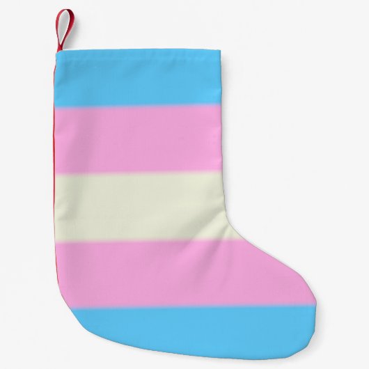 Falln Transgender-Stolz-Flagge Kleiner Weihnachtsstrumpf (Vorderseite)