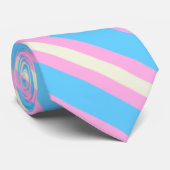 Falln Transgender-Stolz-Flagge Krawatte (Gerollt)