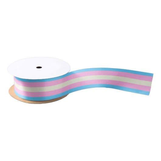 Falln Transgender-Stolz-Flagge Satinband (Spule)
