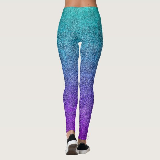 Falln Tropical Dusk Glitter Gradient Leggings (Rückseite)