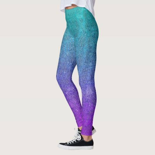 Falln Tropical Dusk Glitter Gradient Leggings (Links)