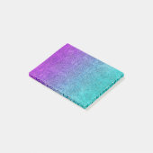 Falln Tropical Dusk Glitter Gradient Post-it Klebezettel (angewinkelt)