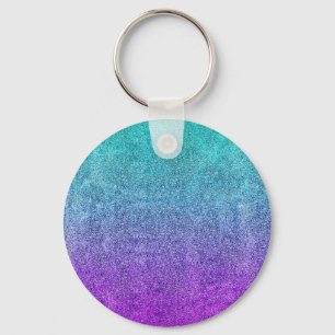 Falln Tropical Dusk Glitter Gradient Schlüsselanhänger