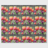 Falln Tulips Aflm Geschenkpapier (Flach)