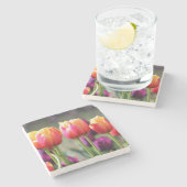 Falln Tulips Aflm Steinuntersetzer (Seitenansicht)