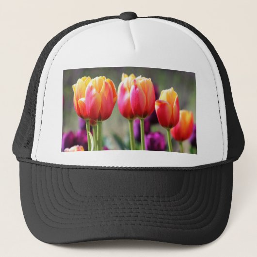 Falln Tulips Aflm Truckerkappe (Vorderseite)
