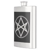 Falln Unicursal Hexagram White Flachmann (Links)