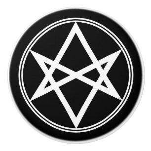 Falln Unicursal Hexagram White Keramikknauf