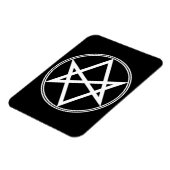 Falln Unicursal Hexagram White Magnet (Linke Seite)