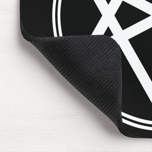 Falln Unicursal Hexagram White Mousepad (Ecke)