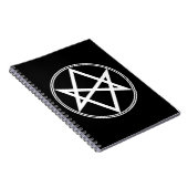 Falln Unicursal Hexagram White Notizblock (Rechte Seite)
