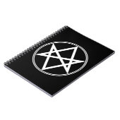 Falln Unicursal Hexagram White Notizblock (Linke Seite)