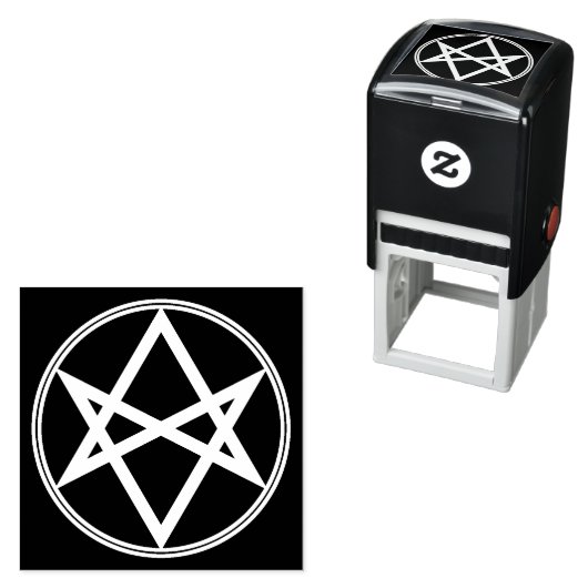 Falln Unicursal Hexagram White Permastempel (Beispiel)
