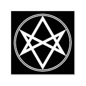 Falln Unicursal Hexagram White Permastempel (Design)