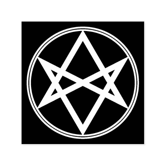 Falln Unicursal Hexagram White Permastempel (Design)