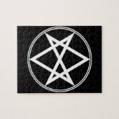 Falln Unicursal Hexagram White Puzzle (Horizontal)