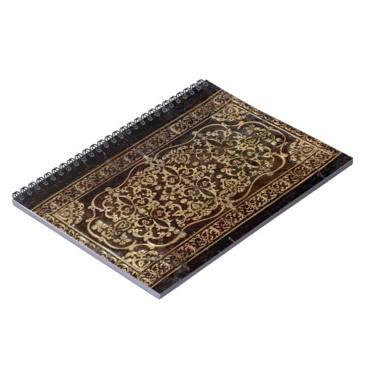 Falln vergoldete ledernes Band-Buch Notizblock (Linke Seite)