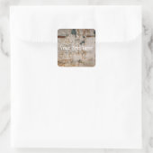 Falln verkettete Elegance Quadratischer Aufkleber (Tasche)