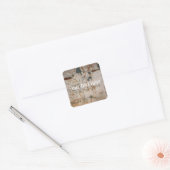 Falln verkettete Elegance Quadratischer Aufkleber (Umschlag)