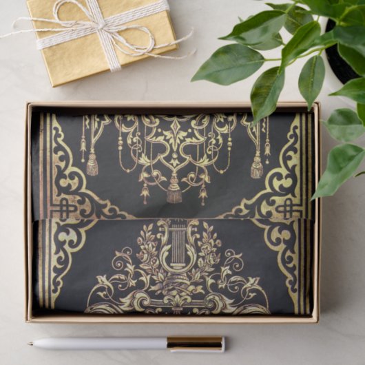 Falln verzierter Goldrahmen (vervollkommnen Sie Seidenpapier (Geschenk)