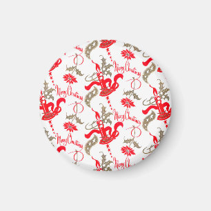 Falln Vintag frohe Weihnachtskerzen Magnet