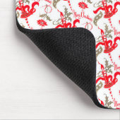 Falln Vintag frohe Weihnachtskerzen Mousepad (Ecke)