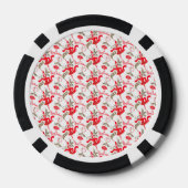 Falln Vintag frohe Weihnachtskerzen Pokerchips (Rückseite)