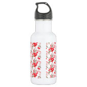 Falln Vintag frohe Weihnachtskerzen Trinkflasche (Rückseite)