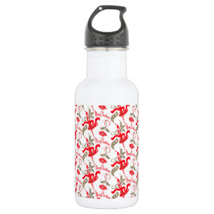 Falln Vintag frohe Weihnachtskerzen Trinkflasche