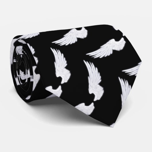 Falln weiße Engels-Flügel Krawatte (Gerollt)