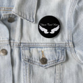 Falln White Angel Wings Button (Beispiel)