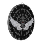 Falln White Angel Wings Dartscheibe (Vorderseite Links)