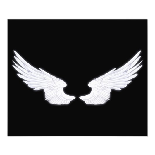 Falln White Angel Wings Fotodruck (Vorne)