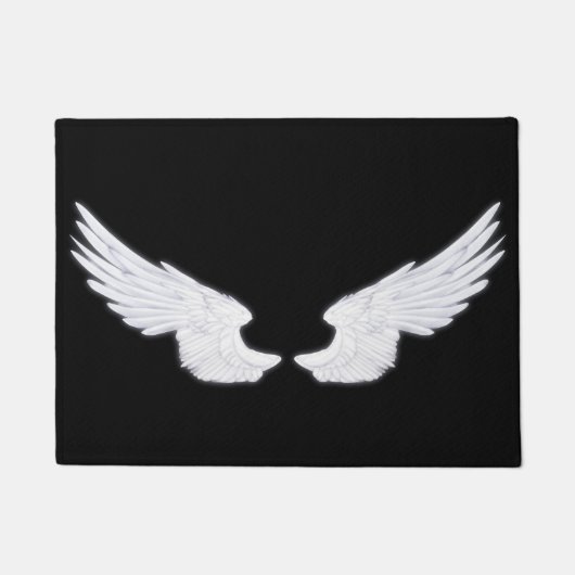 Falln White Angel Wings Fußmatte (Vorderseite)