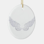 Falln White Angel Wings Keramikornament (Rechts)