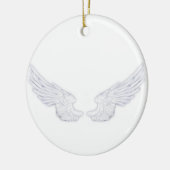 Falln White Angel Wings Keramikornament (Links)